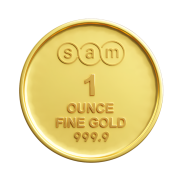 Minted Bar - Round Gold Coin